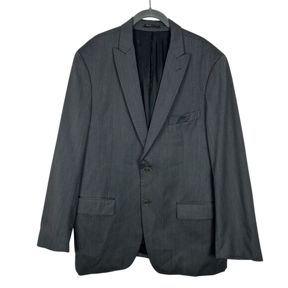 John Varvatos USA Blazer Mens 44R Gray Wool Tailored 2-Button Sport Coat Jacket